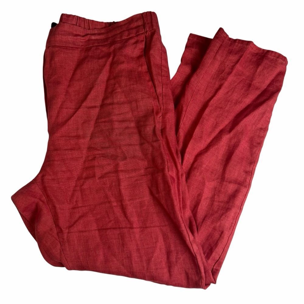 Diega Pacifico Pants Women’s Linen Pull On Pants Cropped XXL